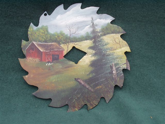 Spring's Coming - Handpainted Saw Blade